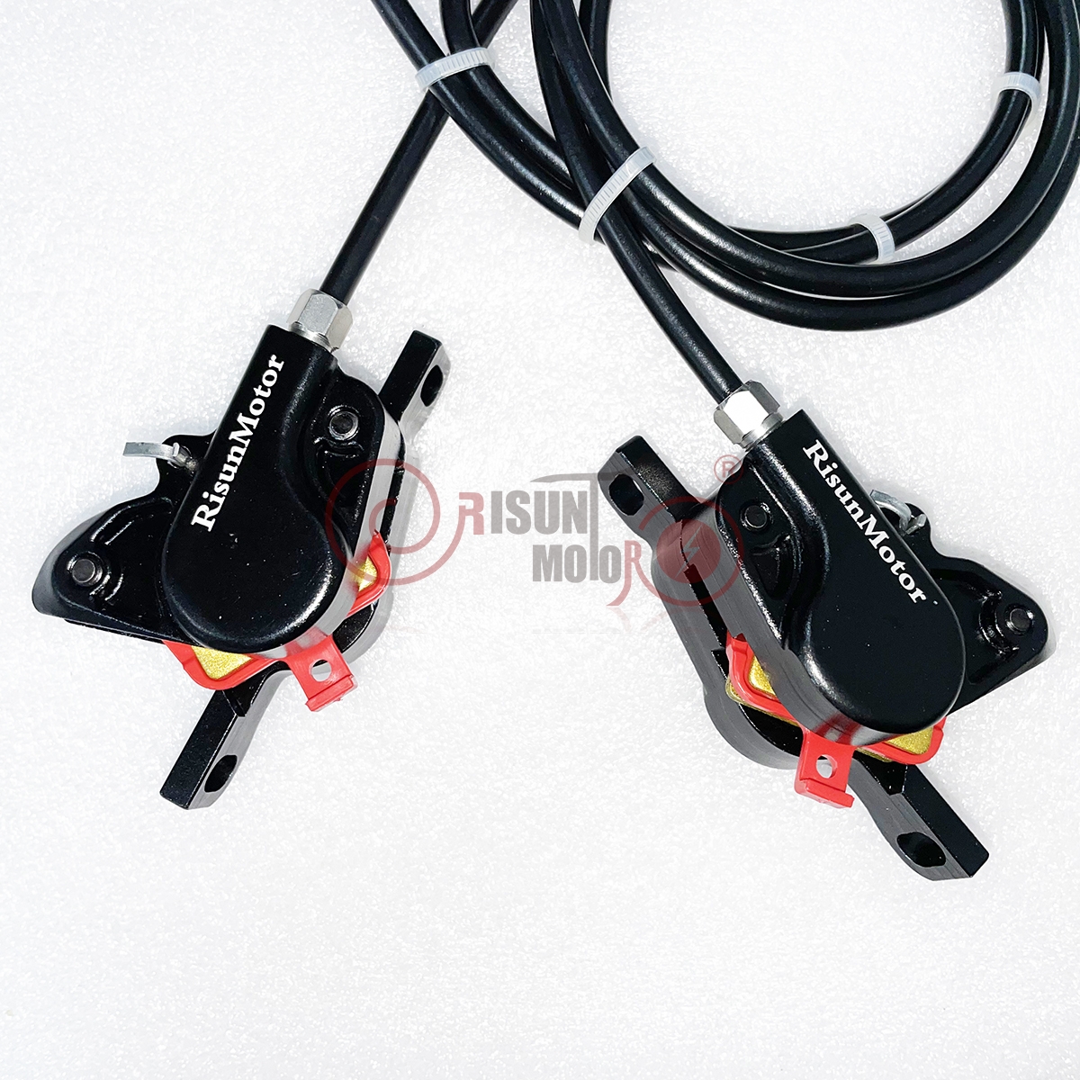 Hydraulic Disc Brake Kits with Front Dual Brake Calipers and Parking Button