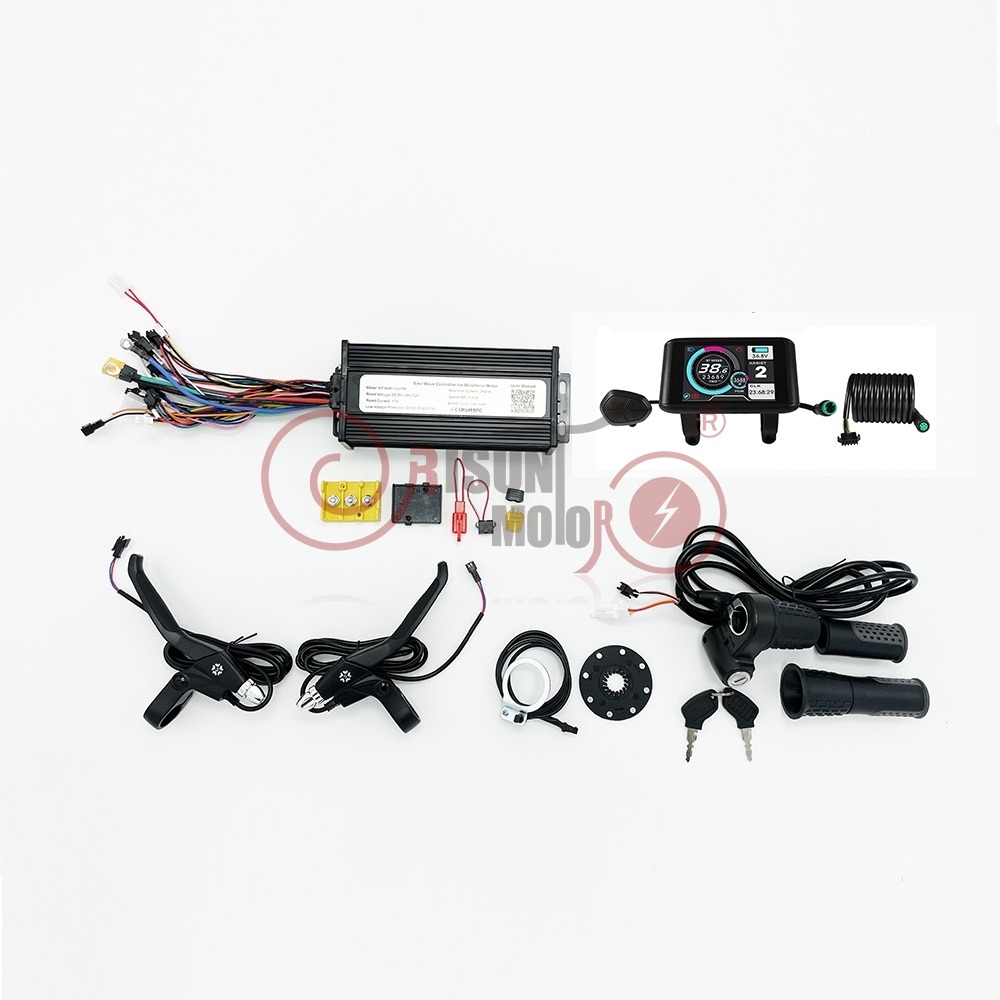 Kit Essieu Arrière Moteur Brushless 2500W-3000W 60V-72V + Roue + Accélérateur Pour VTT Quad électrique